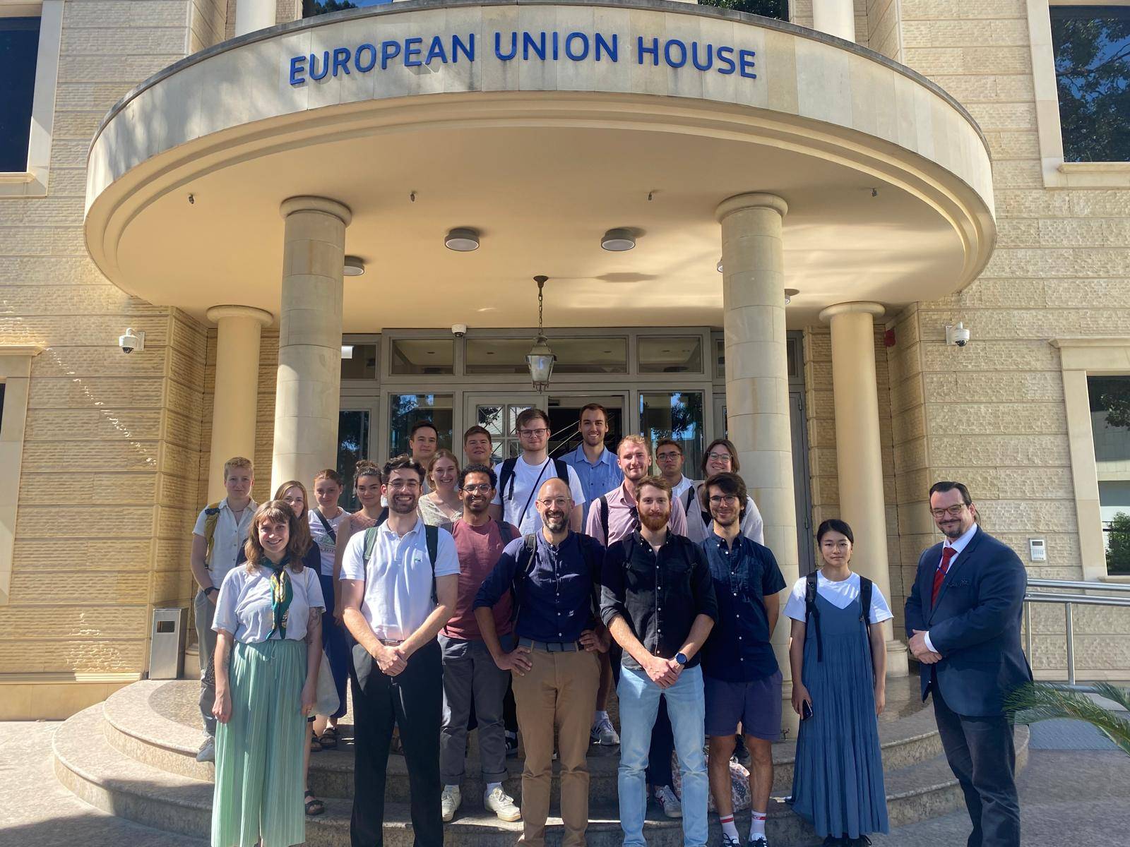 Group photo at the European House in Nicosia